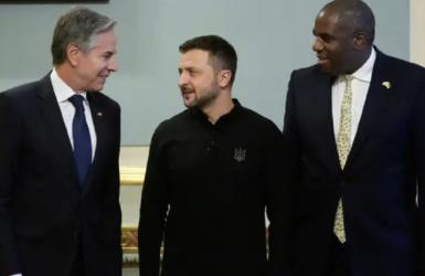 अमेरिका र बेलायतका विदेशमन्त्री युक्रेनमा