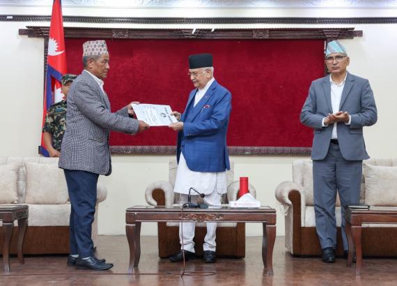 फलाम खानी खुलेपछि बेलीब्रीजको लागि स्वदेशमै कच्चापदार्थ— प्रधानमन्त्री