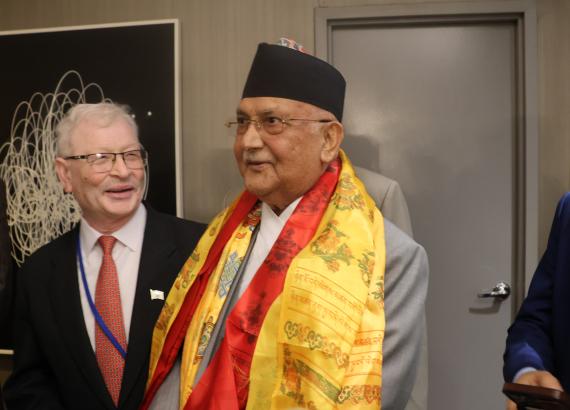 प्रधानमन्त्री ओली न्यू योर्कमा, आज राष्ट्रसंघीय महासचिवसंग भेटवार्ता