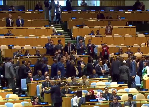 राष्ट्रसंघमा नेतन्याहूको कडा प्रतिवाद: सम्बोधनअघि सयौँ कूटनीतिज्ञको ‘वाकआउट’