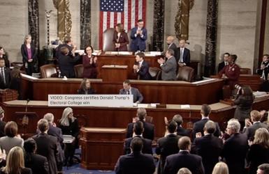 अमेरिकी कंग्रेसद्धारा राष्ट्रपति निर्वाचनको परिणाम प्रमाणित